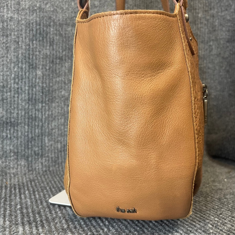 The Sak Bolinas Embossed Leather Shoulder Bag Tan Boho Tooled Western NWOT - Picture 8 of 16